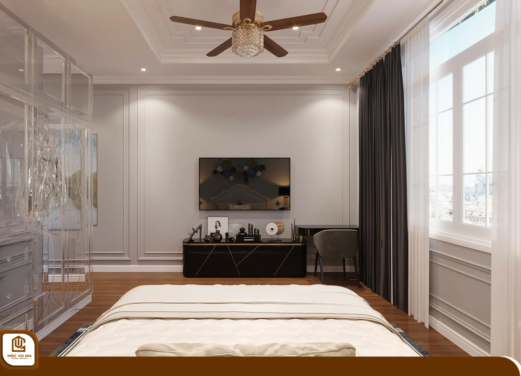 Thiết kế nội thất phòng ngủ tại Nội thất mộc Vũ Gia