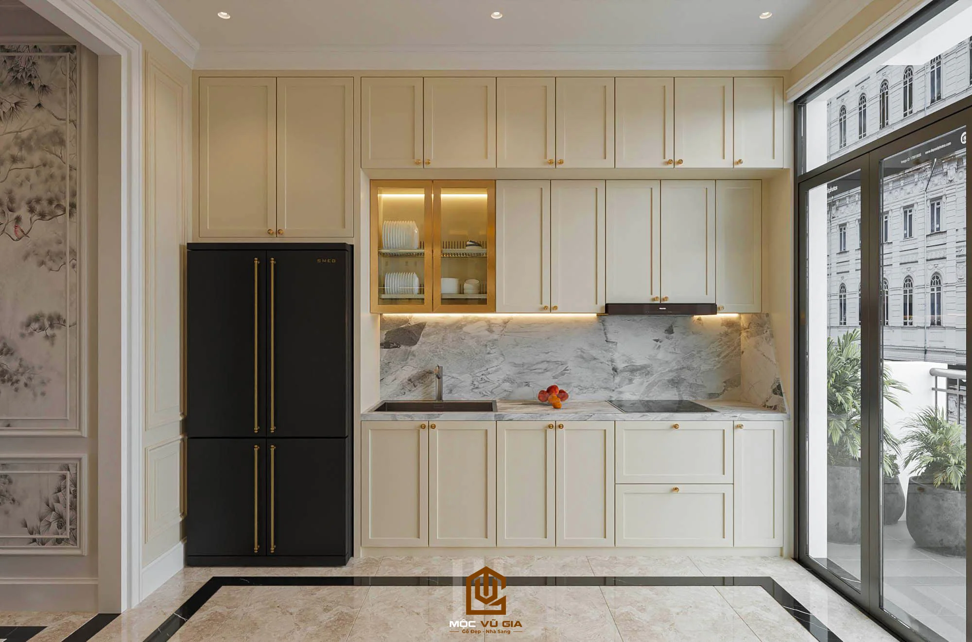 Thiết kế nội thất phòng bếp đẹp tại Nội thất Mộc Vũ Gia