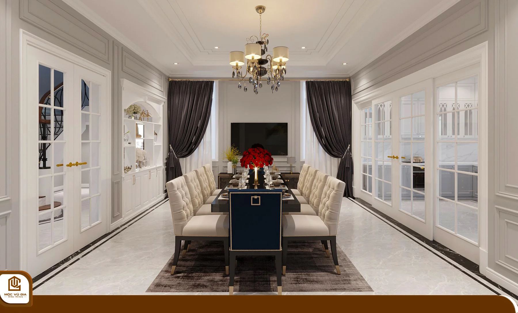 Thiết kế nội thất phòng bếp tại Nội thất mộc Vũ Gia