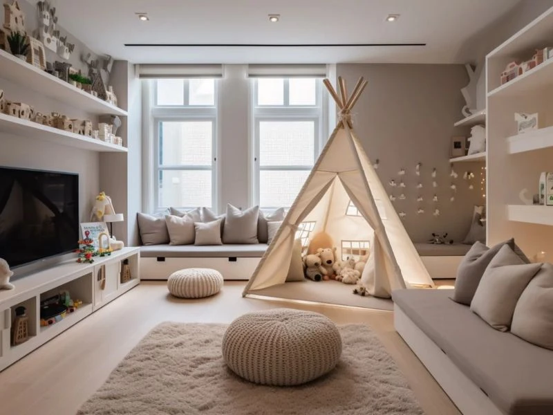 Thiết kế phòng giải trí, phòng làm việc cho biệt thự