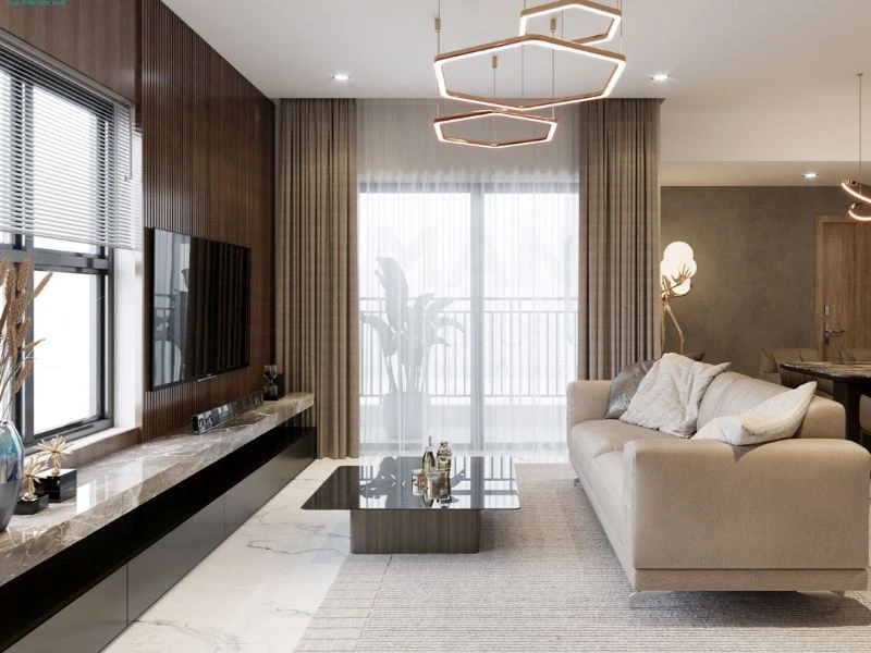 Thiết kế nội thất chung cư 82m² - 3 phòng ngủ