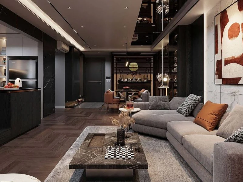 Thiết kế nội thất chung cư 86m² - 3 phòng ngủ