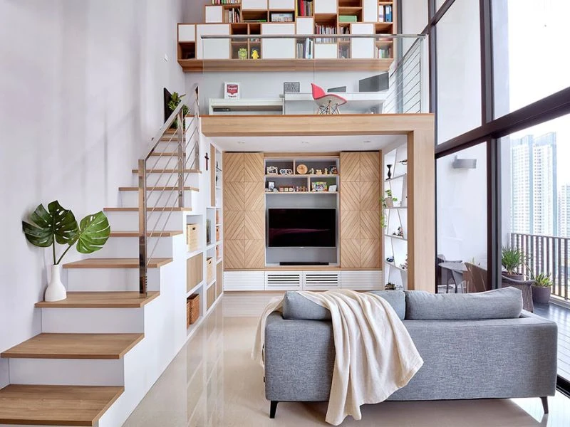 Thiết kế nội thất chung cư mini 30m² - 1 phòng ngủ đẹp