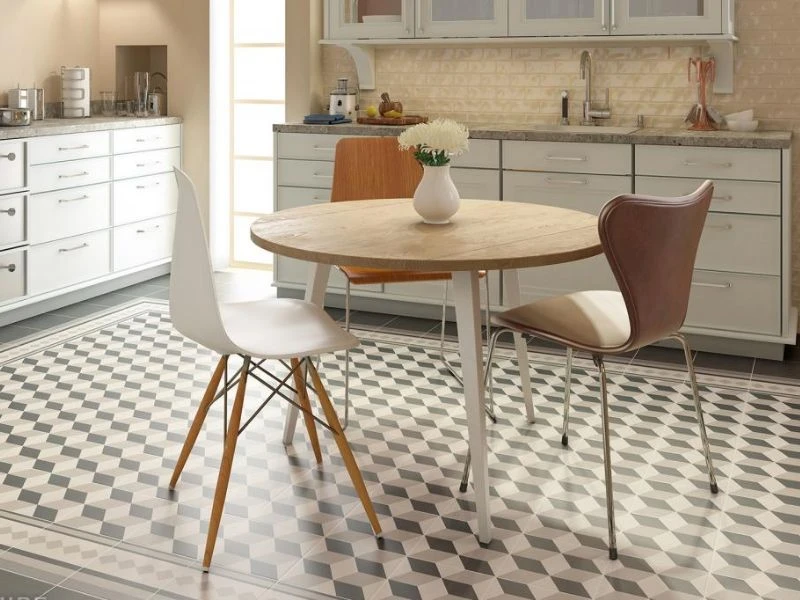 Lựa chọn sàn bếp dễ lau chùi, chống trơn trượt