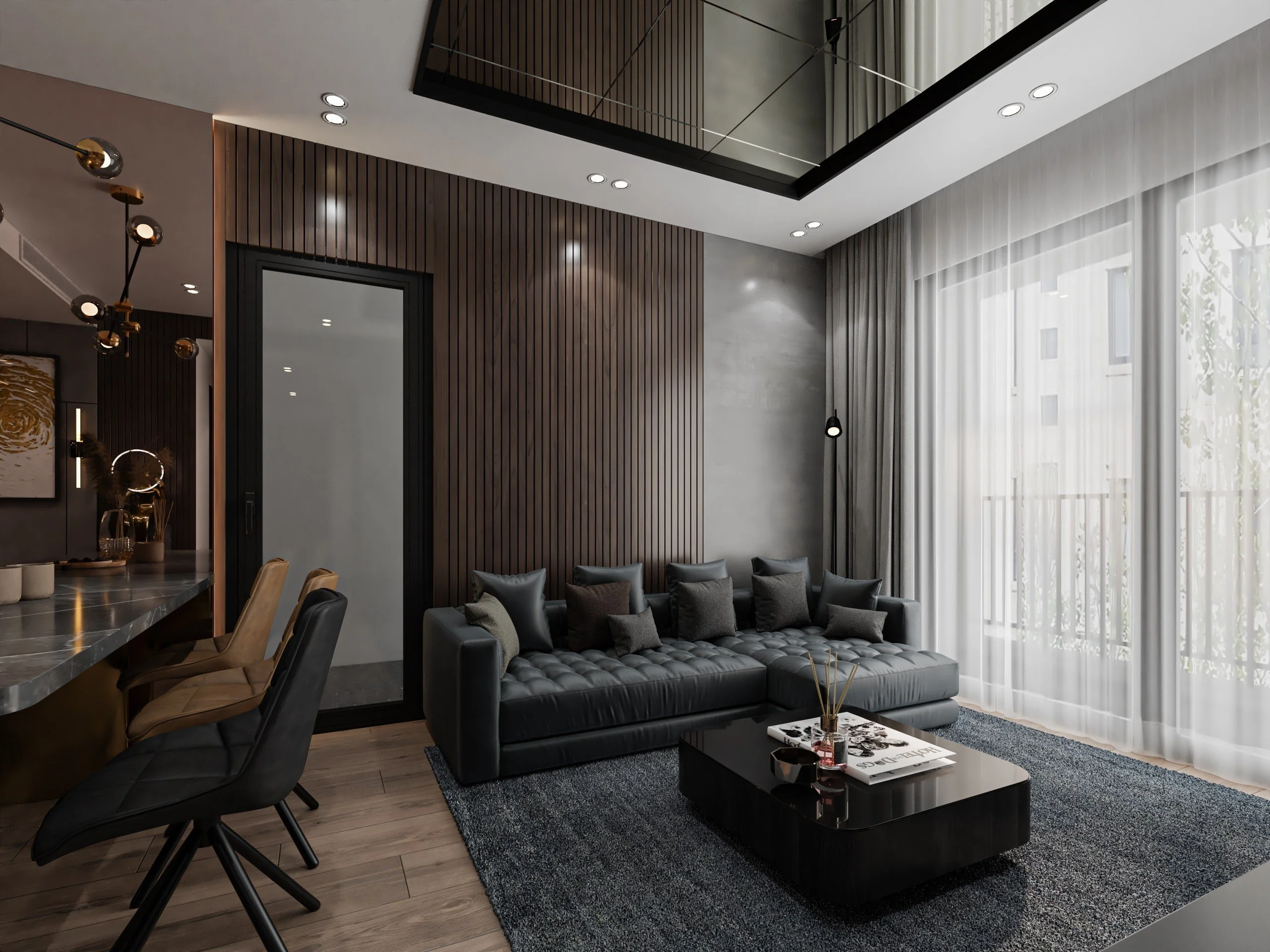 Mẫu sofa hiện đại dạng băng (sofa dài)