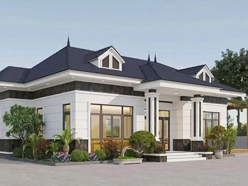 Lựa chọn kiểu mái nhà phù hợp khi thiết kế biệt thự tân cổ điển