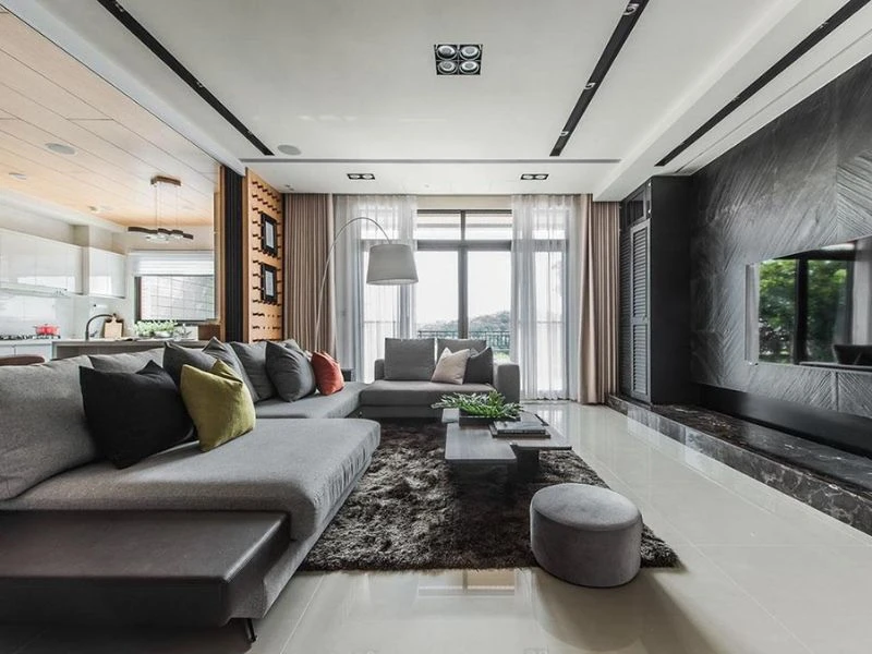 Mẫu thiết kế nội thất chung cư 80m2 phong cách tối giản từ Nội thất mộc Vũ Gia