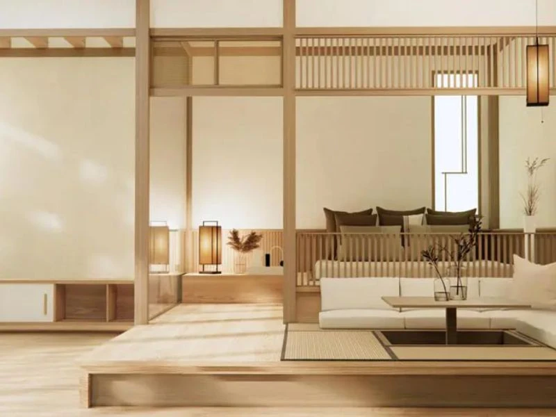 Thiết kế nội thất chung cư 80m2 phong cách Japandi