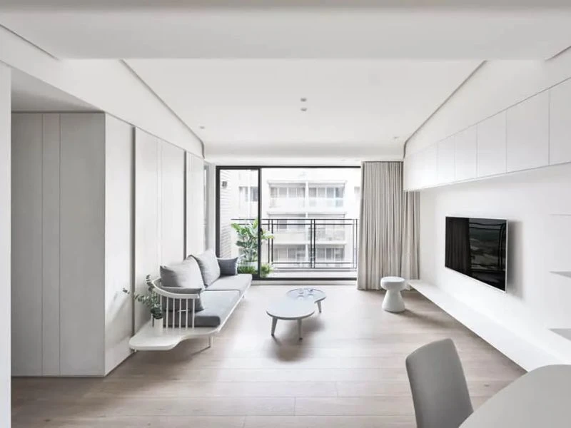 Phong cách tối giản trong Mẫu thiết kế nội thất chung cư 80m2 