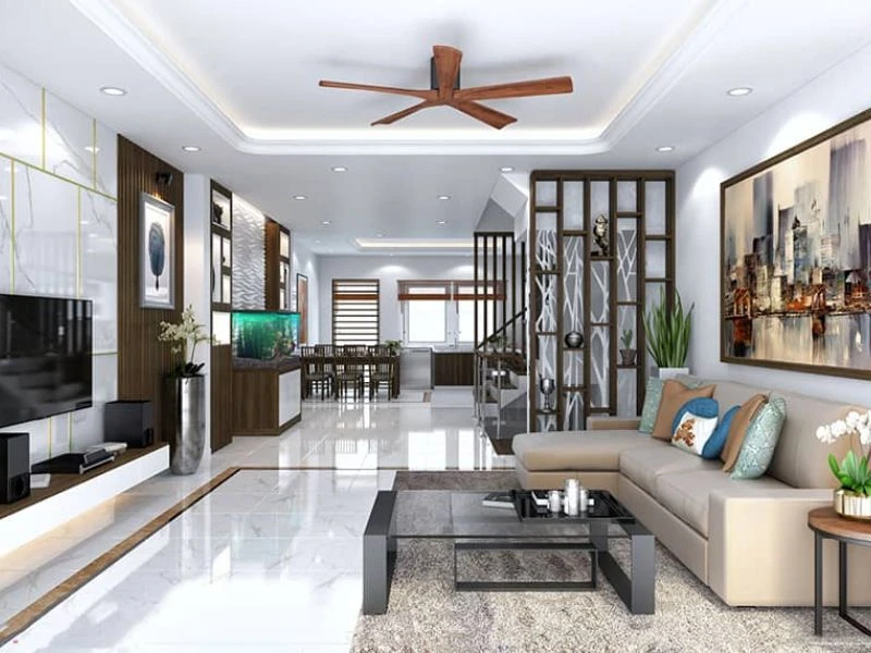 Thiết kế nội thất nhà liền kề quận Cầu Giấy - Hà Nội