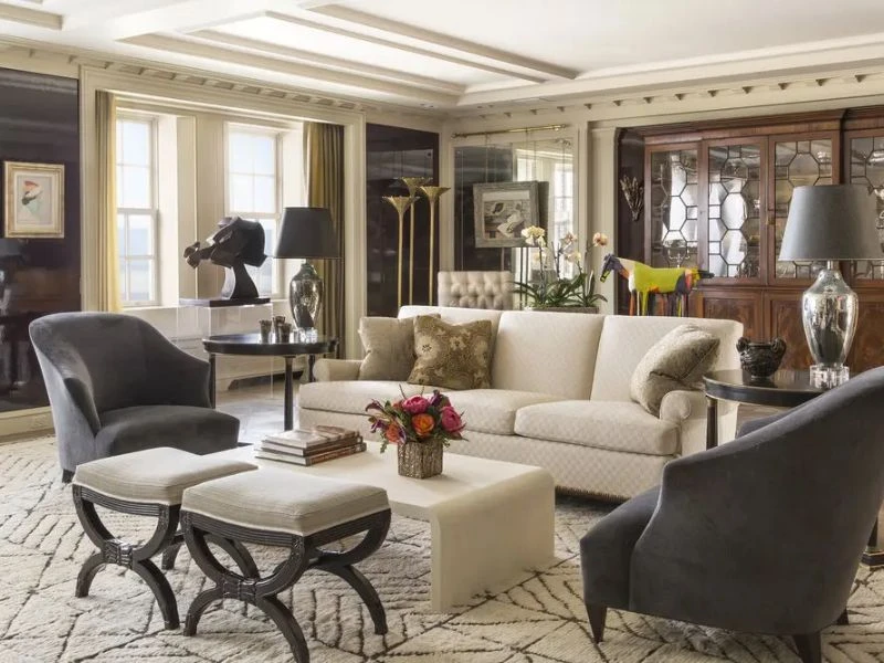 Thiết kế nội thất nhà liền kề phong cách tân cổ điển