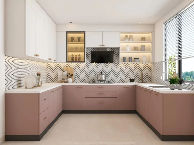 Thiết kế nội thất phòng bếp nhà liền kề phong cách hiện đại