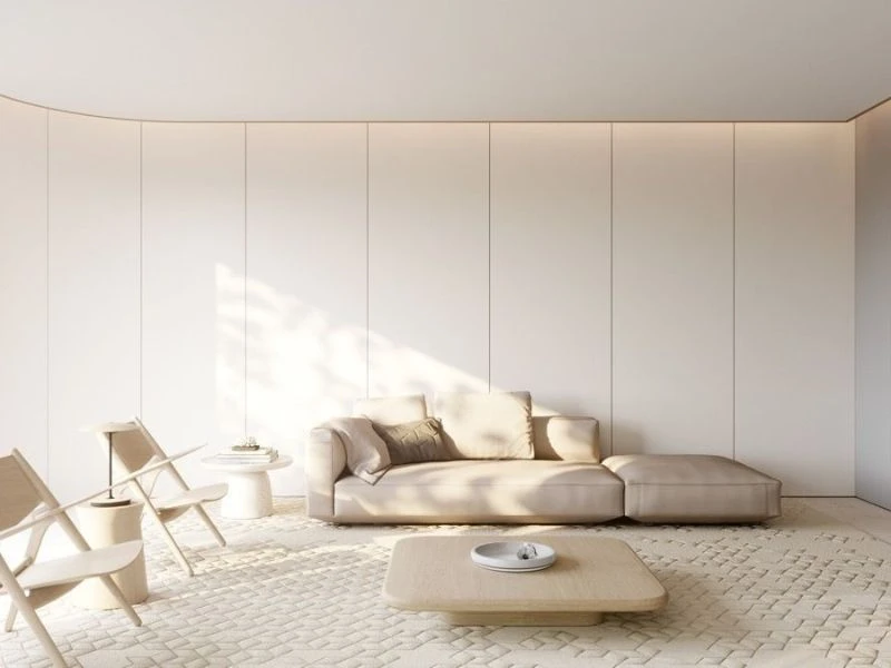 Phong cách thiết kế phòng khách tối giản - Minimalist