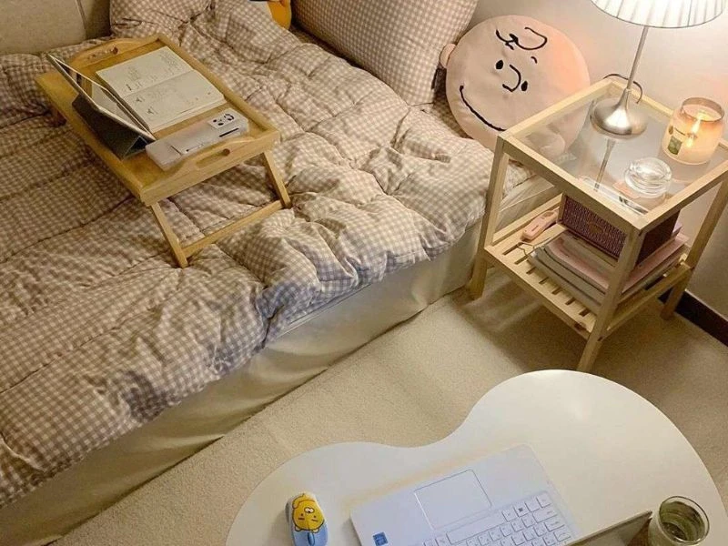 Đồ trang trí phòng ngủ kiểu Hàn Quốc đơn giản hot nhất 2025