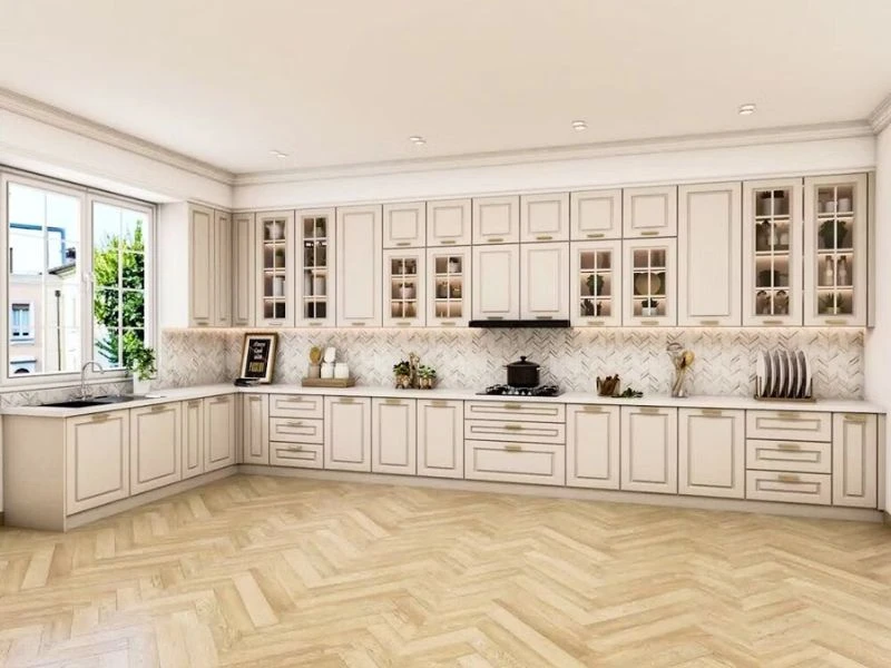 Ưu điểm của mẫu tủ bếp tân cổ điển