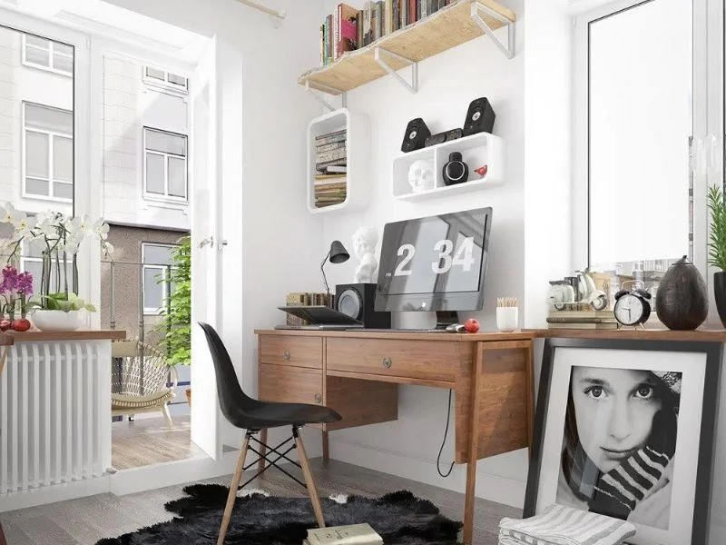 Mẫu thiết kế phòng làm việc phong cách Bắc Âu