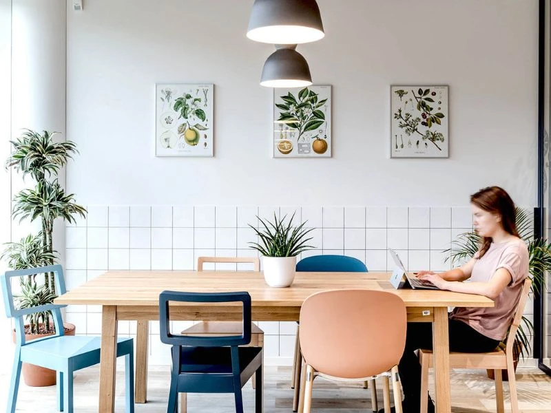 Phòng làm việc thiết kế nội thất phong cách Bắc Âu Scandinavian