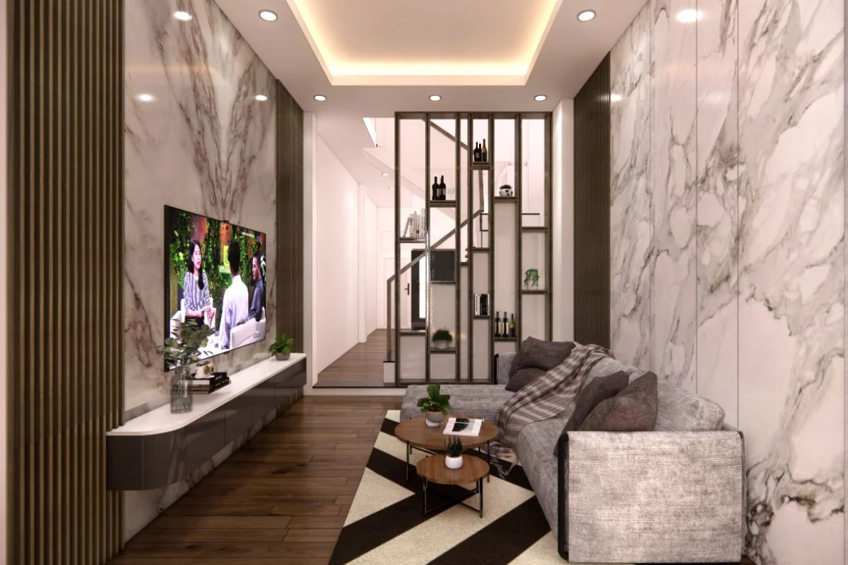 Thi công nội thất nhà phố trọn gói - Hiện đại, tiết kiệm, chuẩn thẩm mỹ 2025