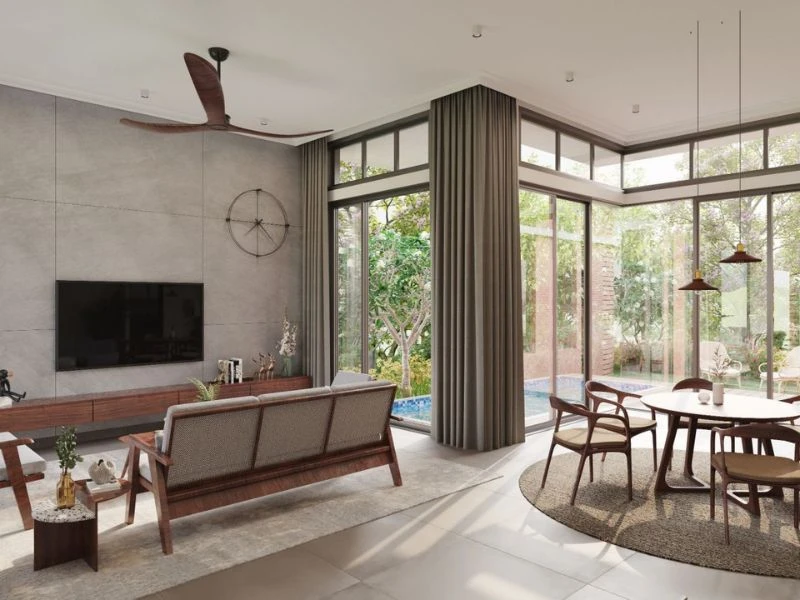 Chọn palette màu nhẹ nhàng, gần gũi thiên nhiên