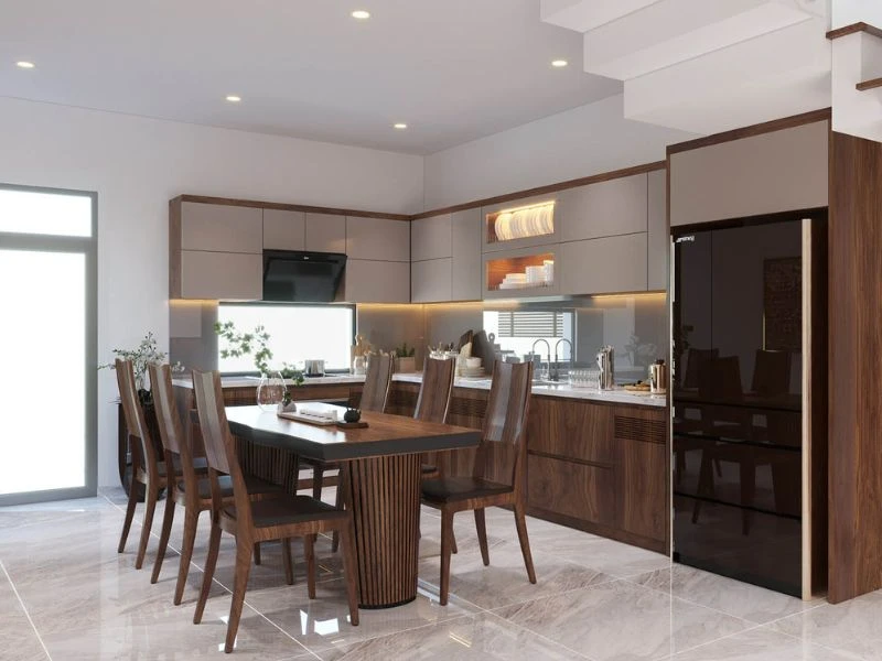 Bếp chữ I - đơn giản và tiết kiệm diện tích