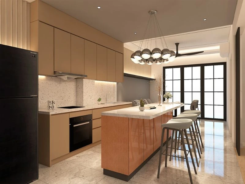 Chọn vật liệu mặt bếp theo nhu cầu sử dụng thực tế