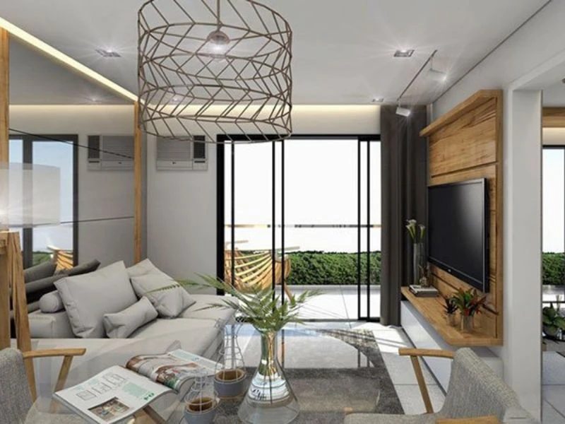 Trang trí phụ kiện hợp lý: thảm, rèm, cây xanh, tranh treo tường.