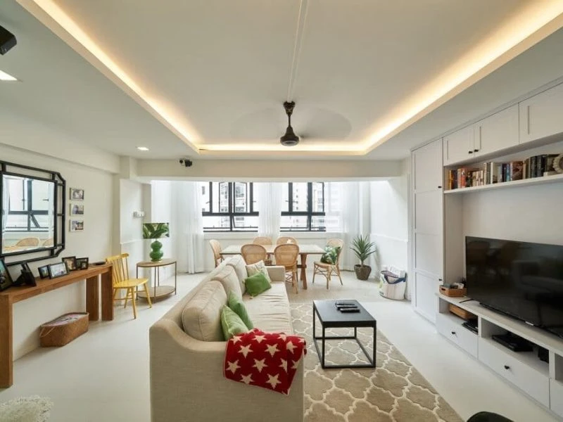 Phối màu sắc hài hòa với tổng thể căn hộ, ưu tiên tông sáng và trung tính.