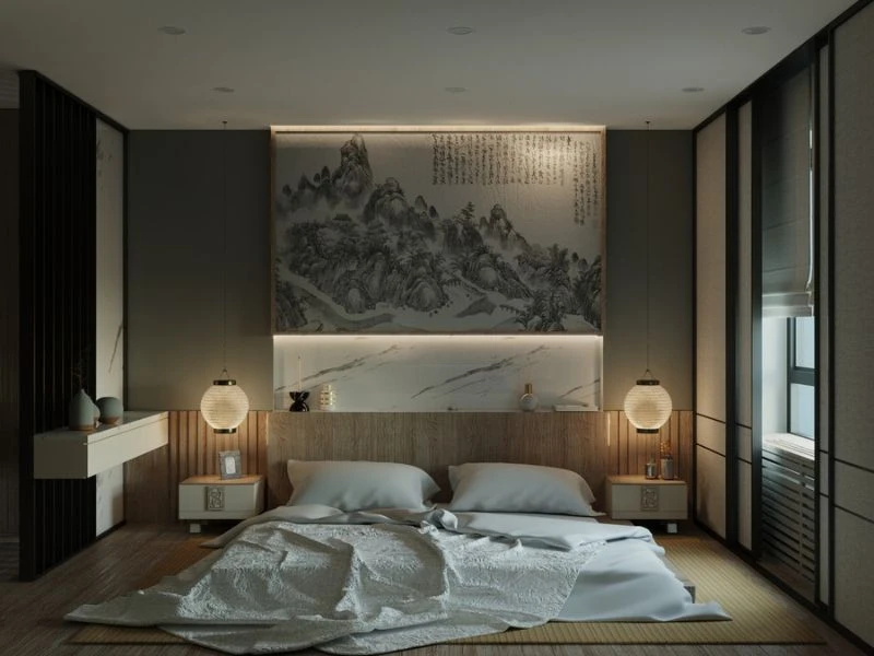 Mẫu thiết kế phòng ngủ 10m2 cho nam