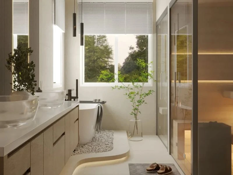 Vách ngăn kính trong suốt