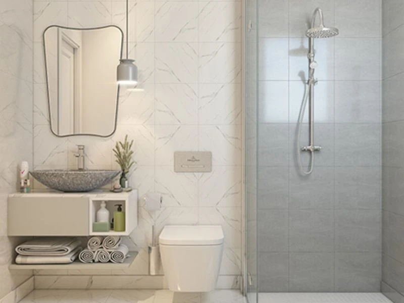 Thiết kế phòng tắm 4m2 phong cách vintage