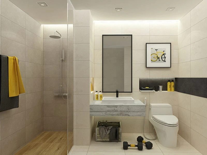 Thiết kế phòng tắm 4m2 hoạt hình