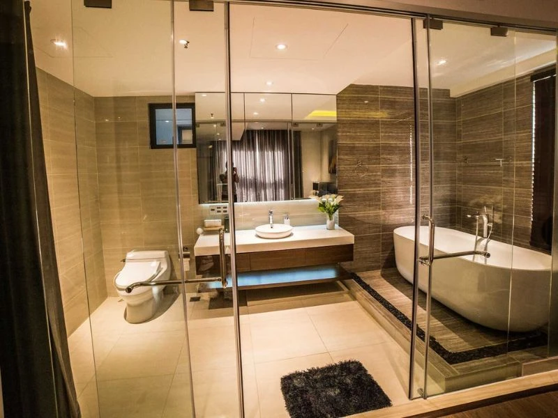 Tạo cảm giác rộng rãi, sạch sẽ.