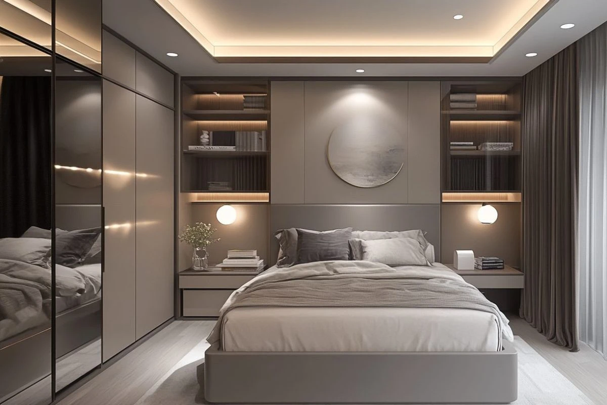 Khám phá cách thiết kế tủ quần áo trong phòng ngủ nâng tầm thẩm mỹ theo xu hướng 2025.