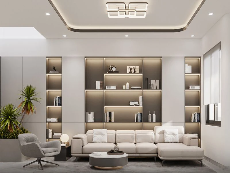 Mẹo chung khi chọn tủ kệ trang trí phòng khách theo diện tích