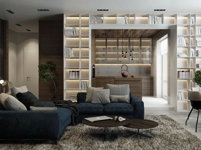 Phòng khách vừa từ 15 đến 25m²