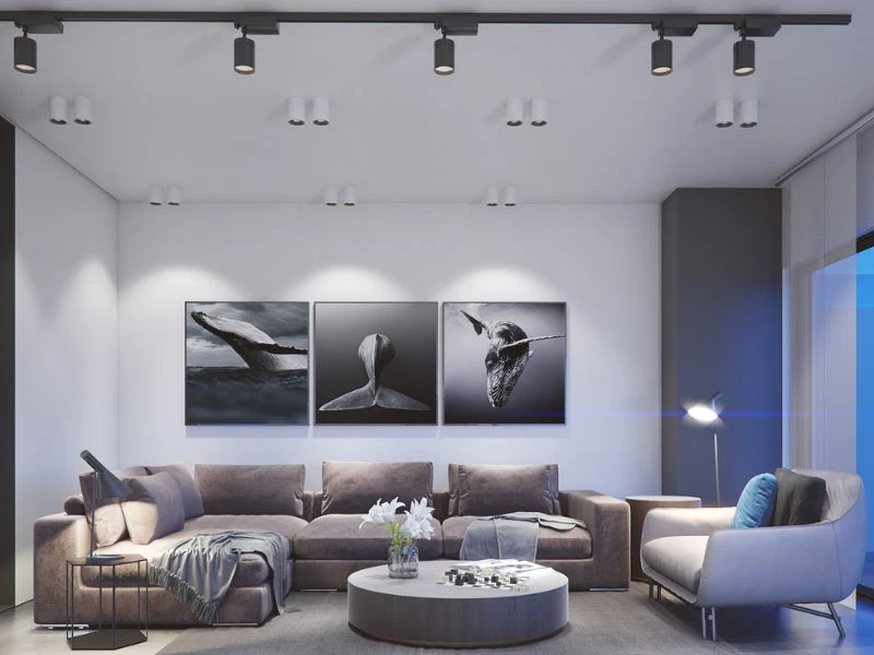 Mẫu thiết kế phòng khách theo phong cách Bauhaus