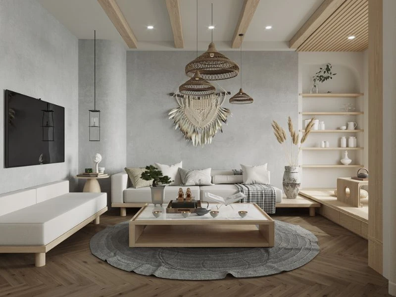 Nội thất đơn giản, gần gũi