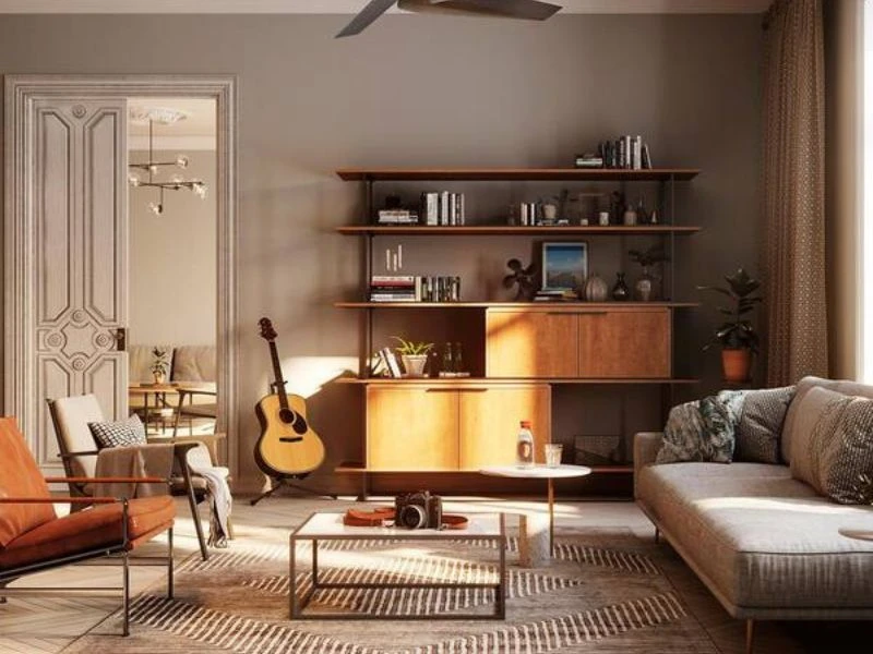 Phân biệt phòng khách nhỏ phong cách retro và phong cách vintage