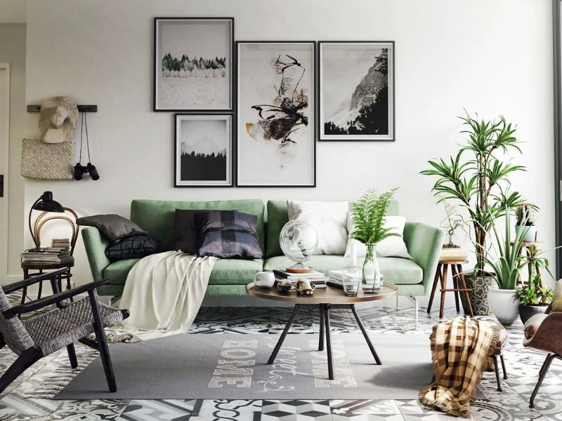 Cách phối màu sắc phong cách vintage