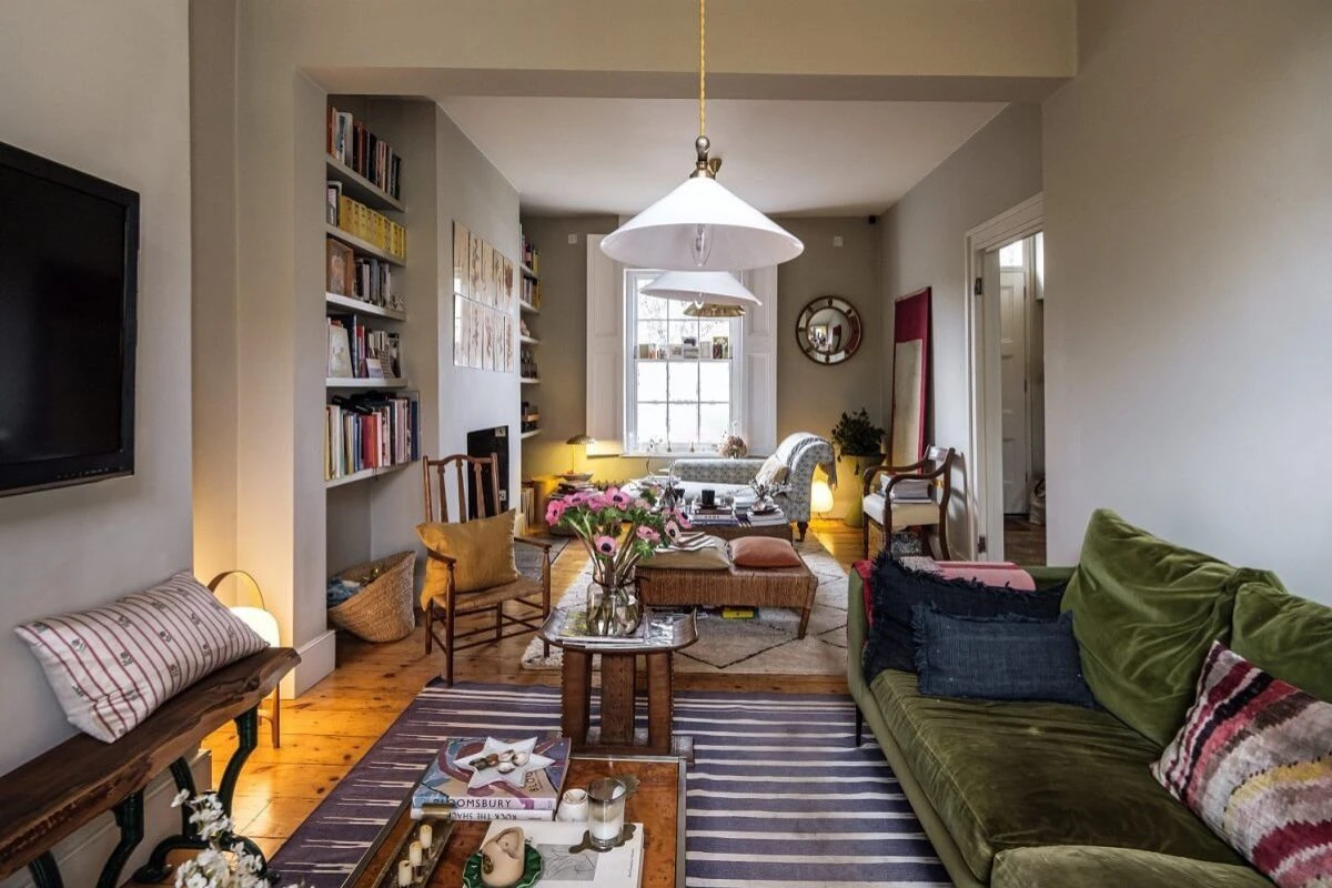 55+ Mẫu decor phòng khách nhỏ phong cách Vintage đẹp, độc đáo nhất hiện nay.