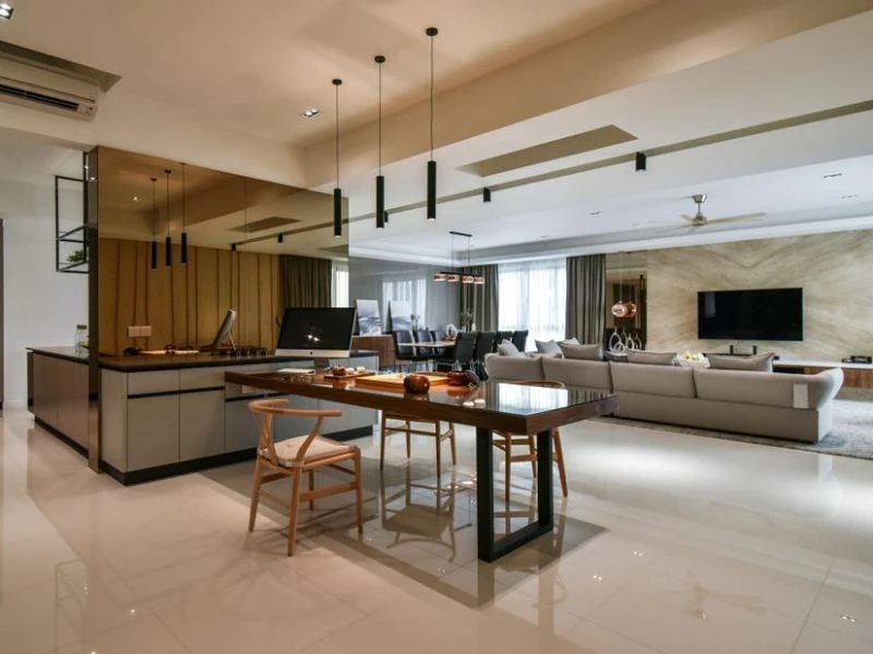 Dùng sofa làm ranh giới không gian