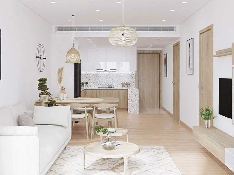 Lựa chọn nội thất cho phòng khách liền bếp