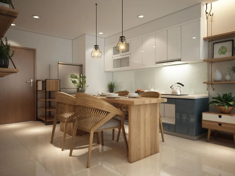 Lưu ý để phòng khách liền bếp luôn đẹp lâu dài