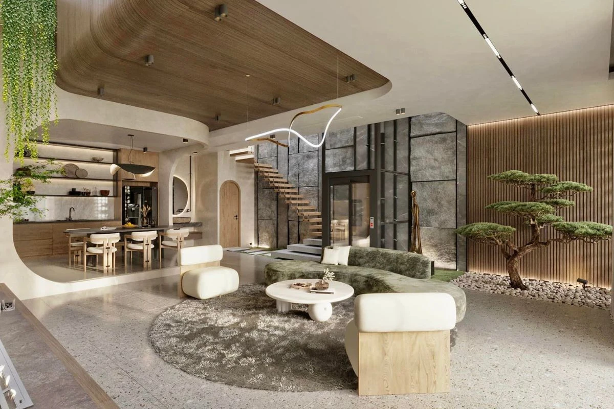 99+ mẫu phòng khách liền bếp với nội thất thông minh được ưa chuộng nhất