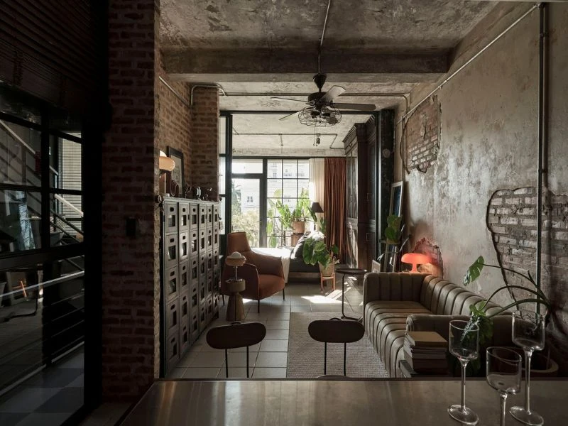 Chi tiết trang trí trong phong cách phong cách industrial