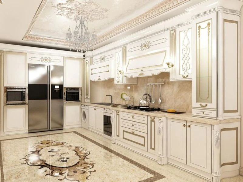 phòng bếp tân cổ điển