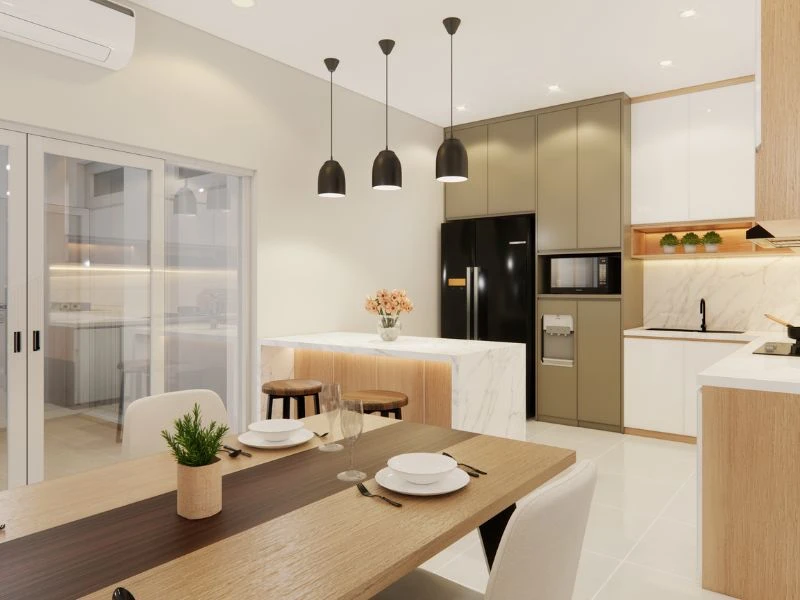 Sắp xếp tam giác bếp