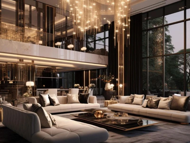 Bảng màu trung tính kết hợp điểm nhấn chiều sâu