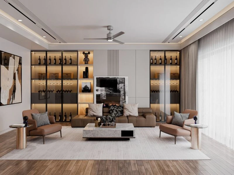 Triển khai phần thô và hệ kỹ thuật nền (điện, trần, sàn)