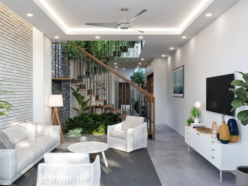 Thi công nội thất phòng khách chung cư